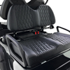 Style B 2+2 seats golf cart black 