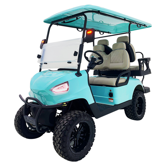 Style A 2+2 seats hunting cart sky blue 