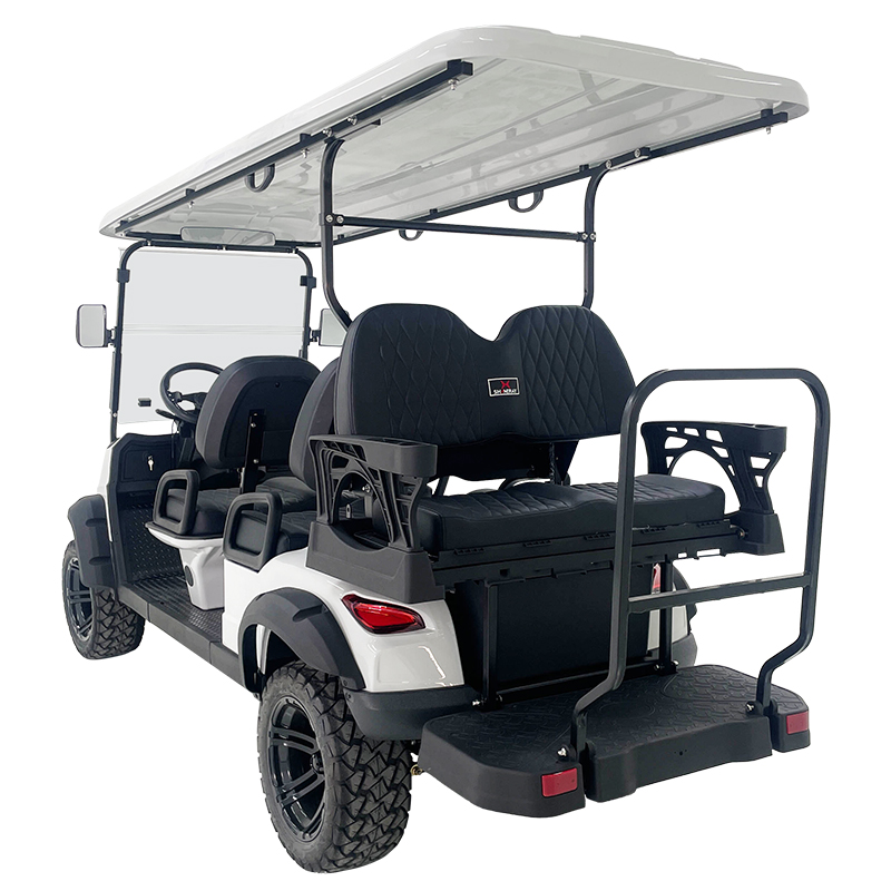 Style A 4+2 seats hunting cart white 