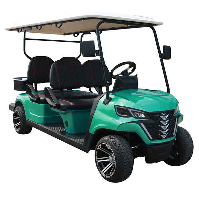 Style B 4 seats golf cart cyan 