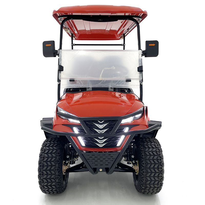 Style B 2+2 seats golf cart red 