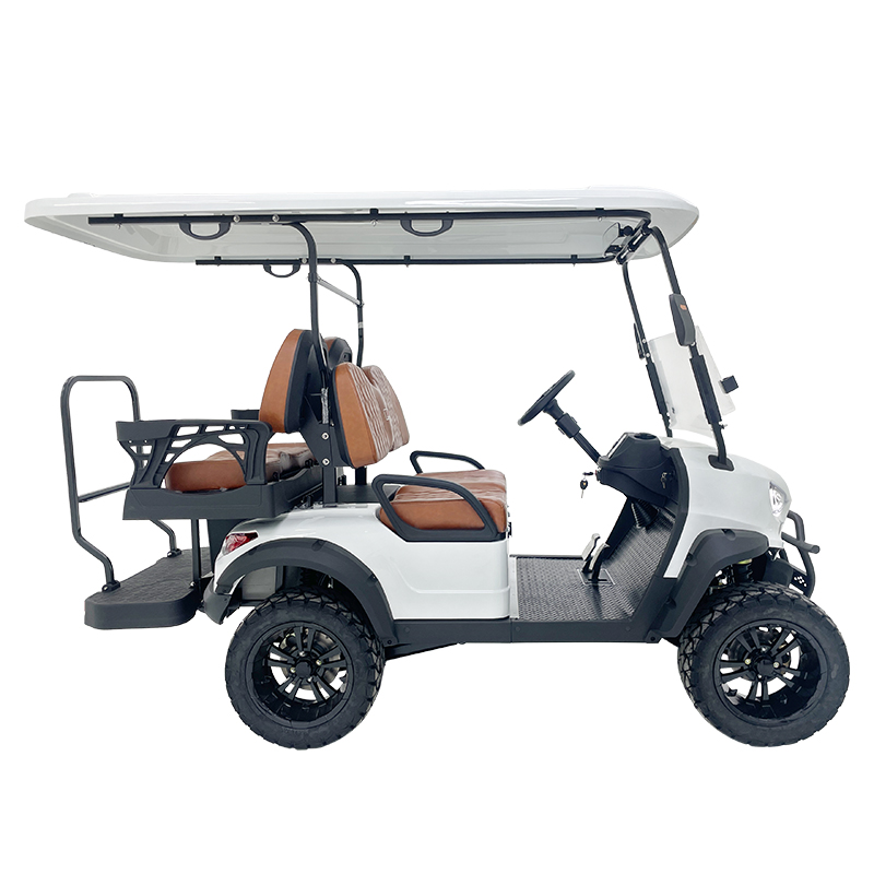 Style A 2+2 seats hunting cart white 