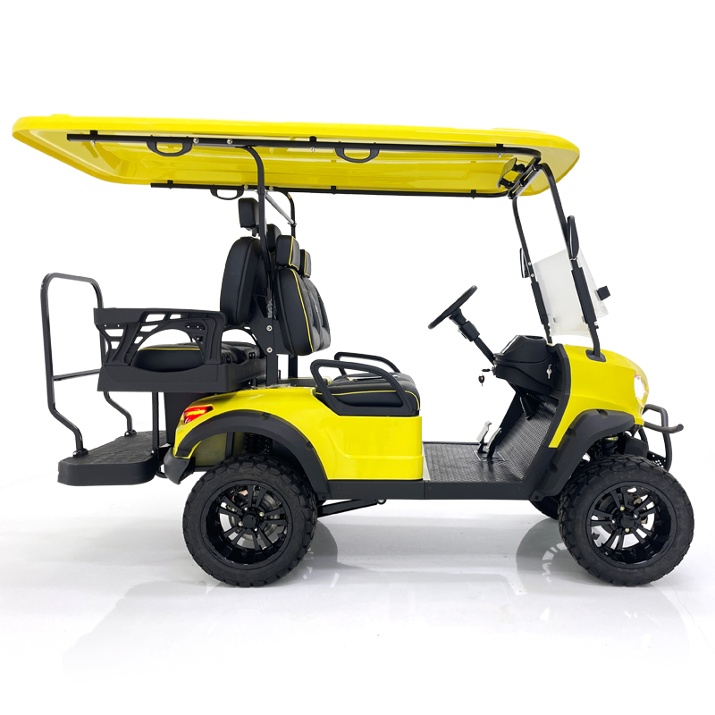 Style A 2+2 seats hunting cart yellow 