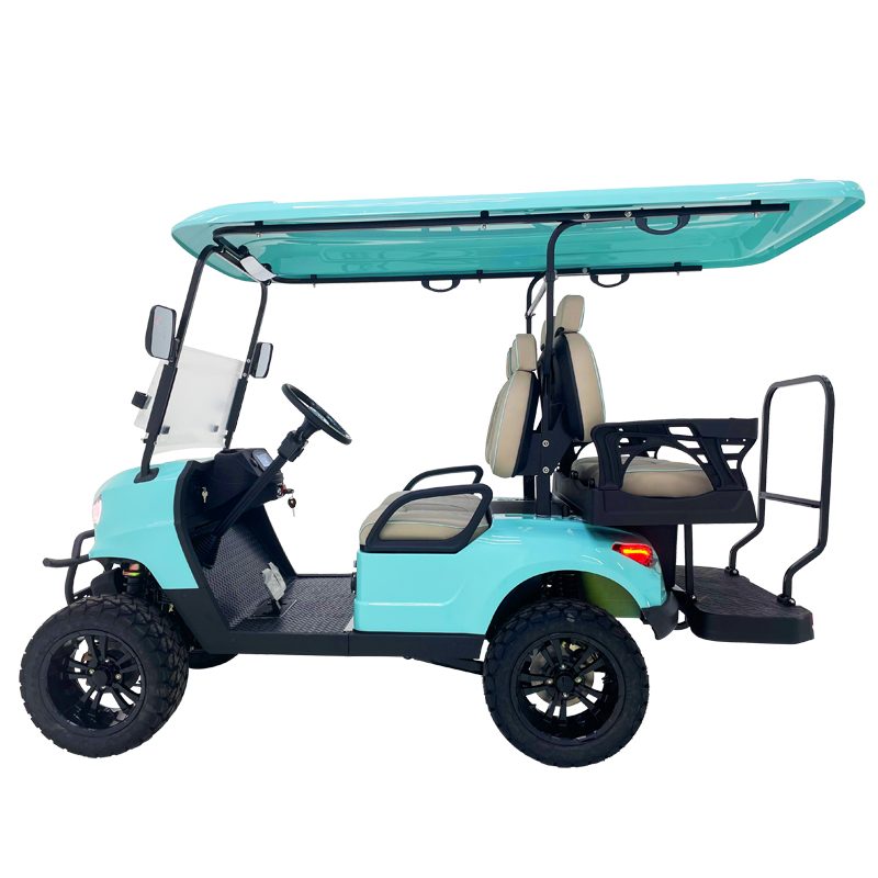 Style A 2+2 seats hunting cart sky blue 