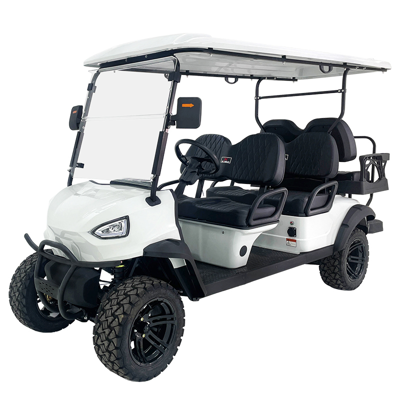 Style A 4+2 seats hunting cart white 