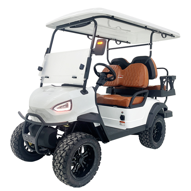 Style A 2+2 seats hunting cart white 