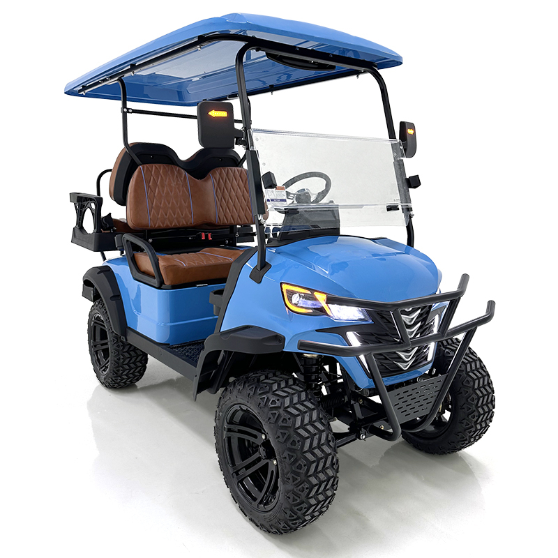 Style B 2+2 seats golf cart blue 