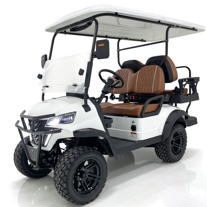 Style B 2+2 seats golf cart white 