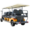 Style B 6+2 seats golf cart yellow 