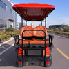 Style B 2+2 seats golf cart red 