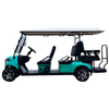 Style B 4+2 seats golf cart cyan 