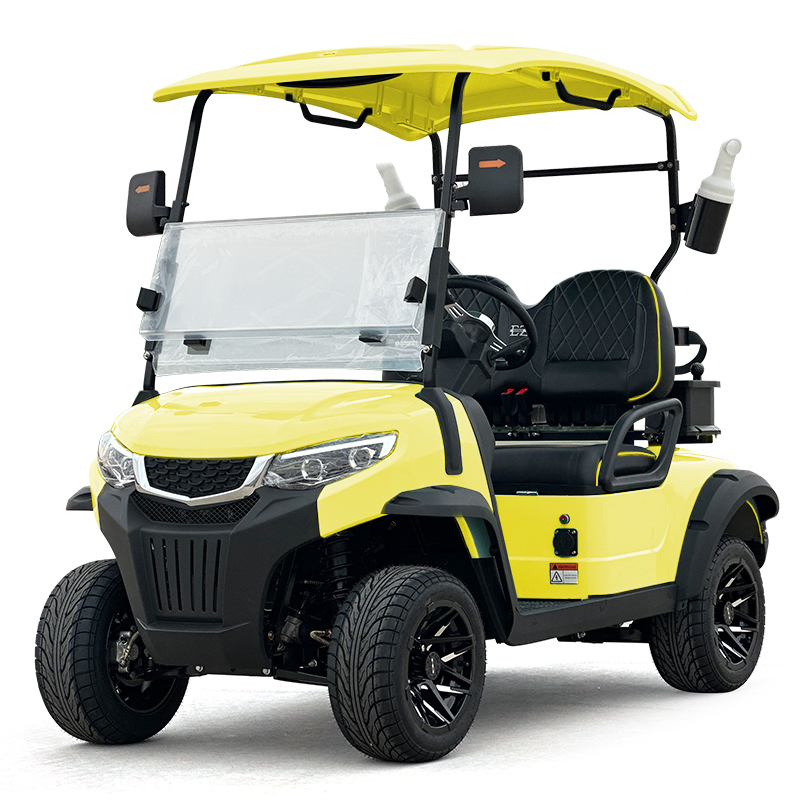 Style C 2 seats golf cart yellow