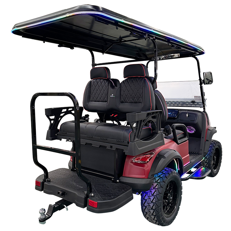 Style C 2+2 seats golf cart red