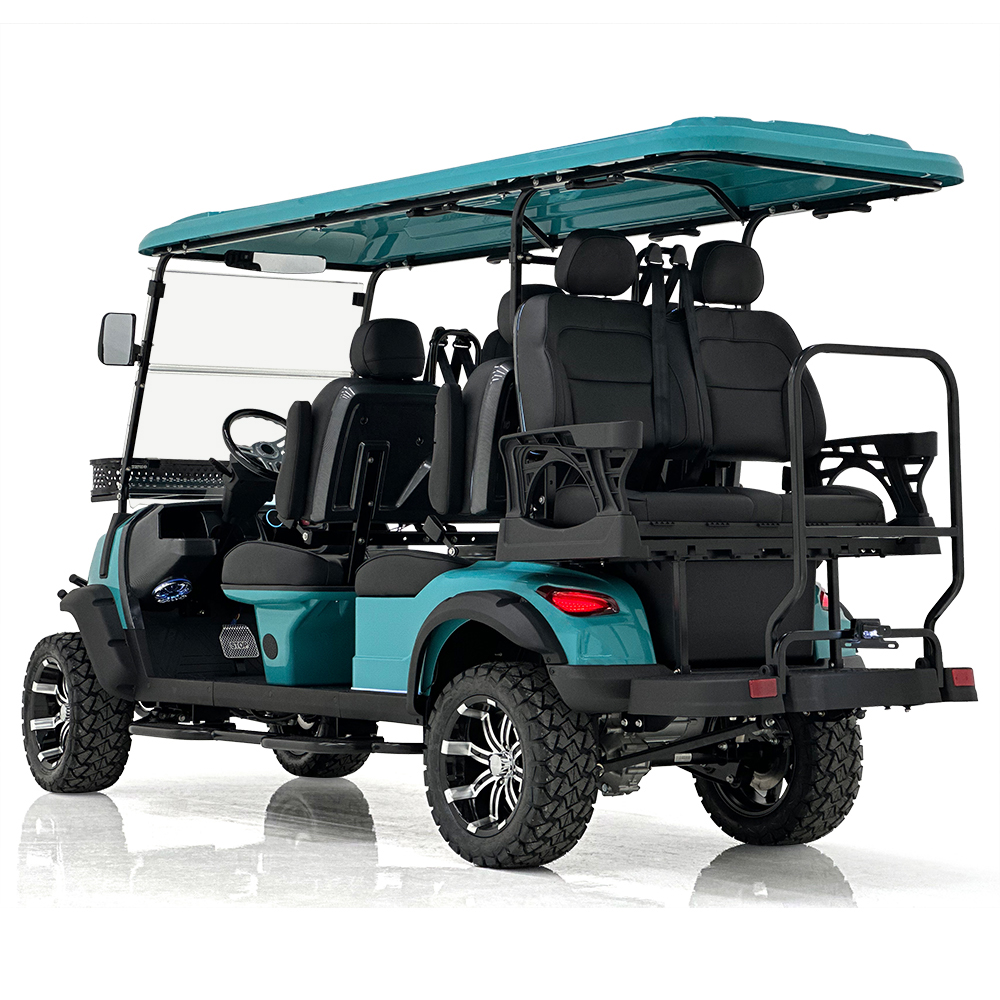 Style H 2+2 Seats Golf Cart Green