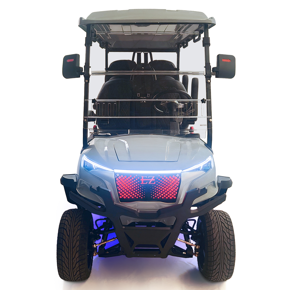Style BOX 4+2 seats golf cart grey-blue