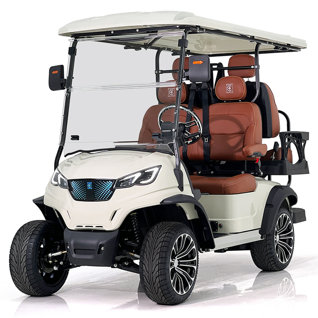 Aerfa 2+2 seats golf cart milk white 