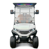 The Flash 4 seats golf cart white