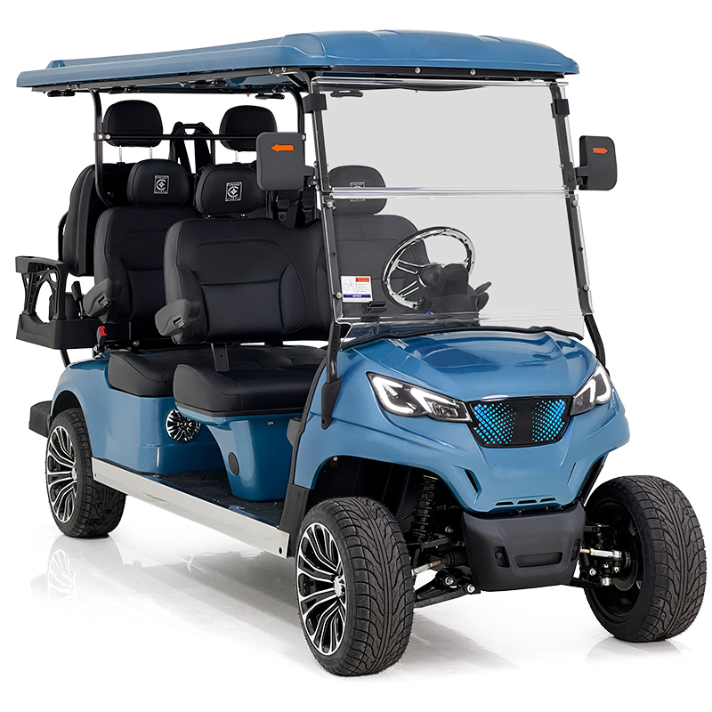 Aerfa 4+2 Seats Electric Golf Cart Blue