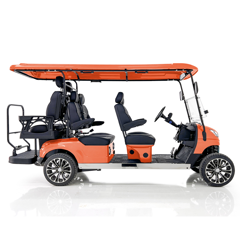 Aerfa 4+2 Seats Lithium Golf Cart Orange