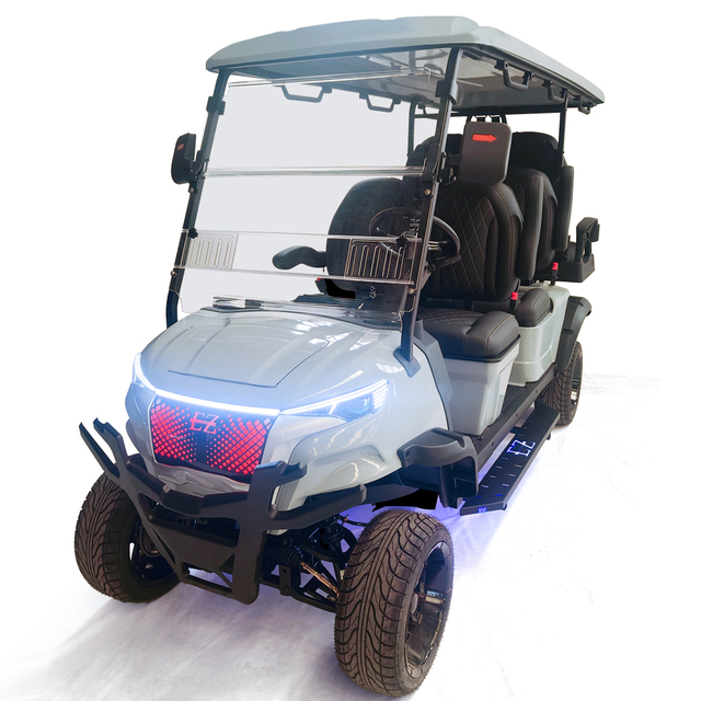 Style BOX 4+2 seats golf cart grey-blue