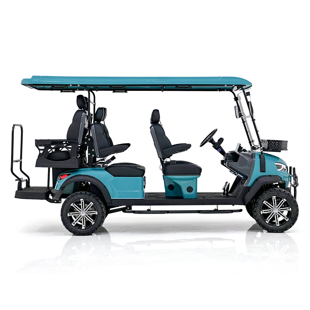 Style H 2+2 Seats Golf Cart Green
