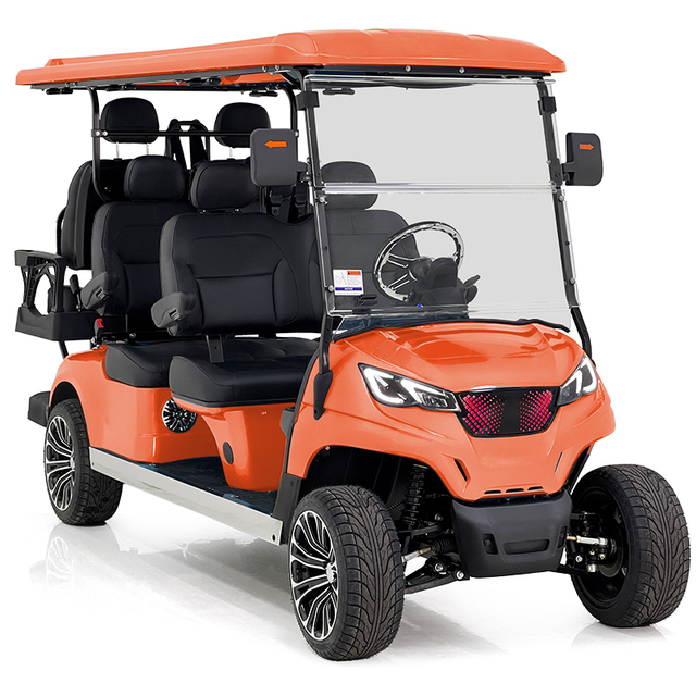 Aerfa 4+2 Seats Lithium Golf Cart Orange