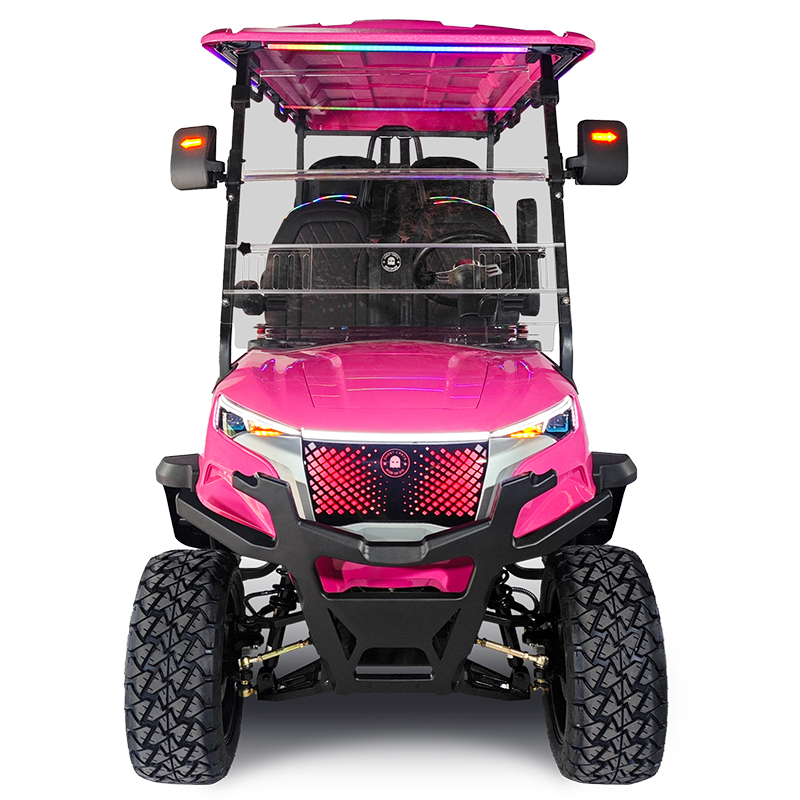 Style BOX 4+2 seats hunting cart Rose red