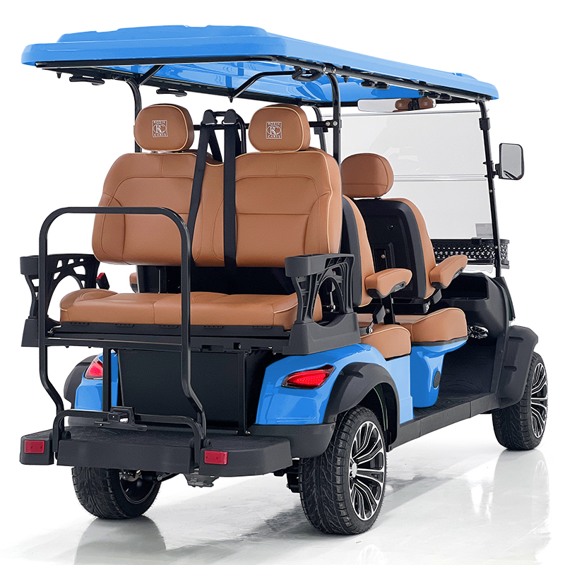 Style H 4+2 seats hunting cart blue