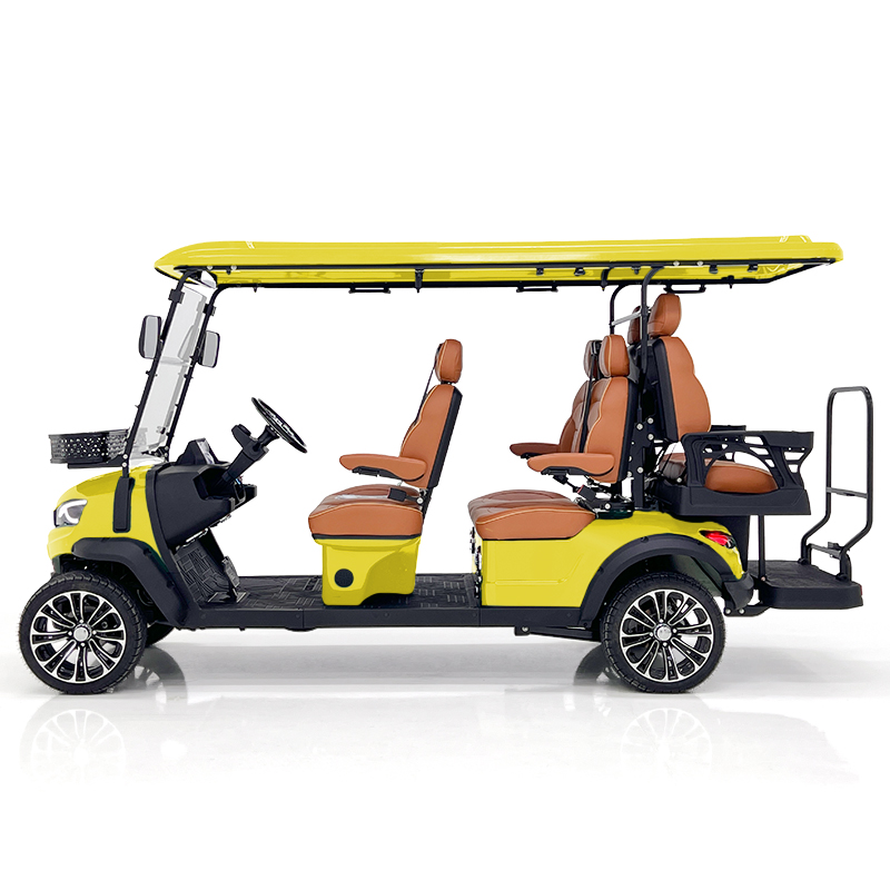 Style H 4+2 seats hunting cart yellow