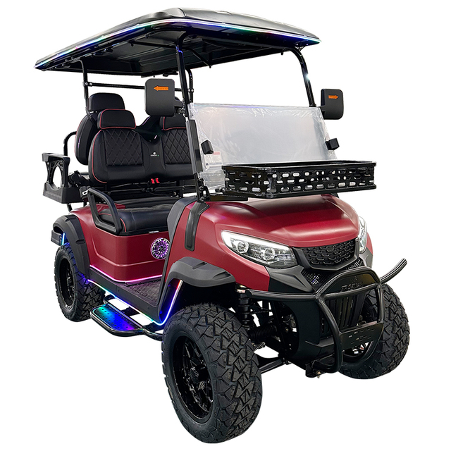 Style C 2+2 seats golf cart red