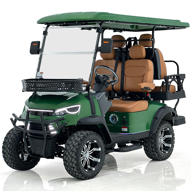 Style H 2+2 Seats Golf Cart Green