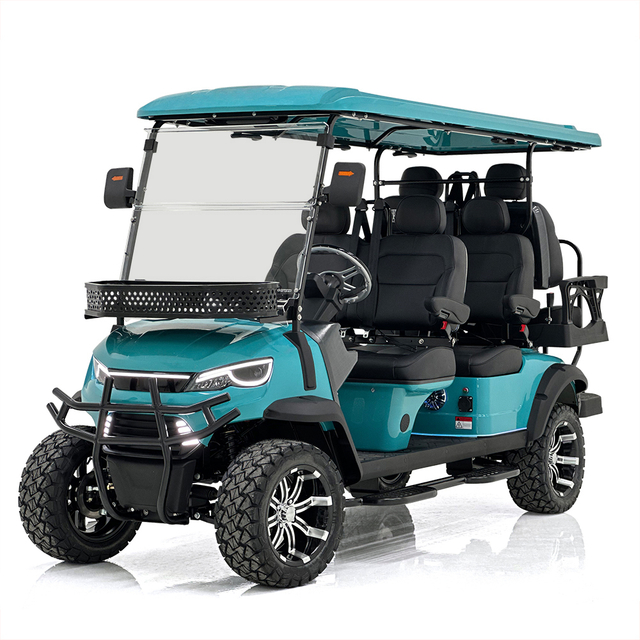 Style H 2+2 Seats Golf Cart Green