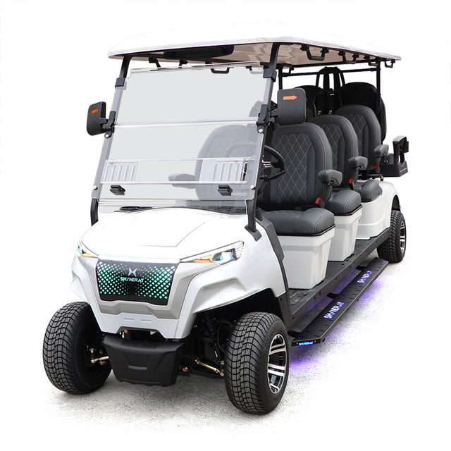 Style BOX 6+2 Seats Golf Cart White