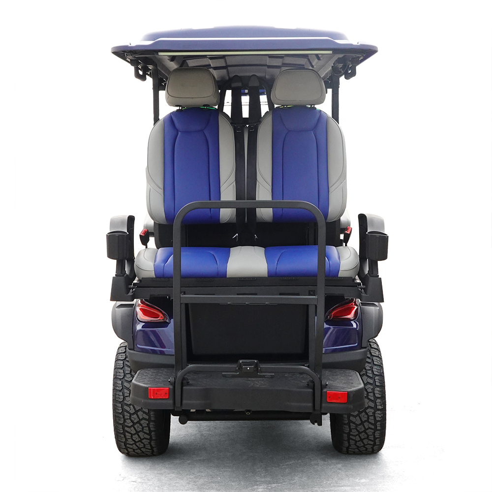 The Flash 4+2 Seats Golf Cart Navy Blue