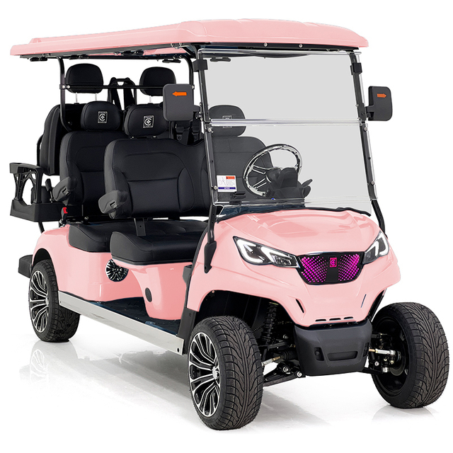 Aerfa 4+2 seats golf cart pink