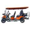 Style C 4+2 seats golf cart orange