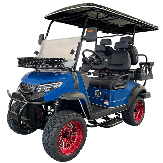 Style C 2+2 seats golf cart dark blue