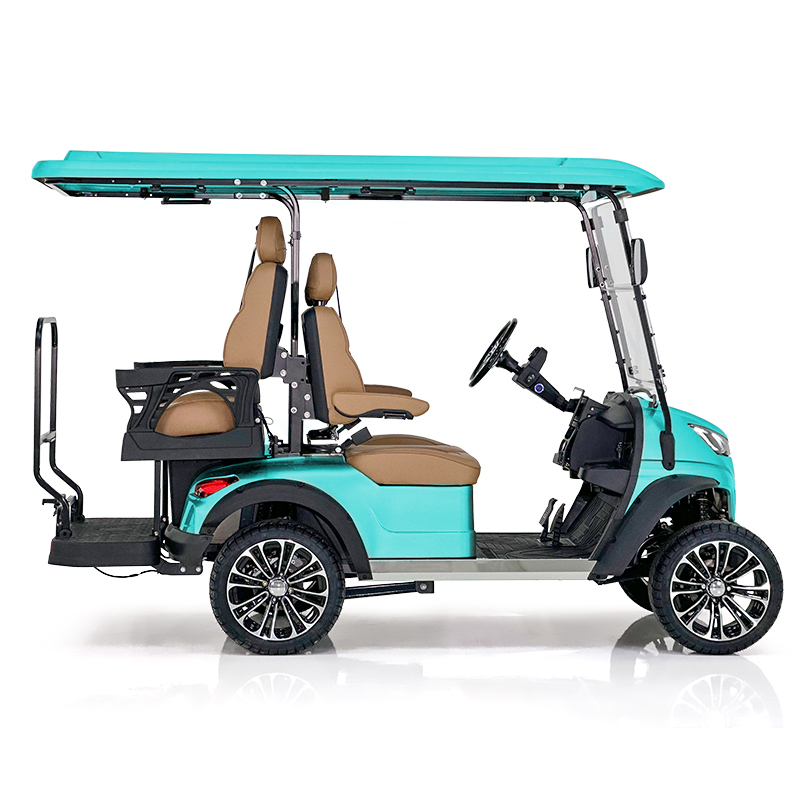 Style Aerfa 2+2 Seats Golf Cart Peppermint Blue