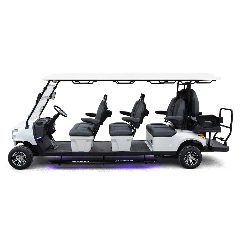 Style BOX 6+2 Seats Golf Cart White
