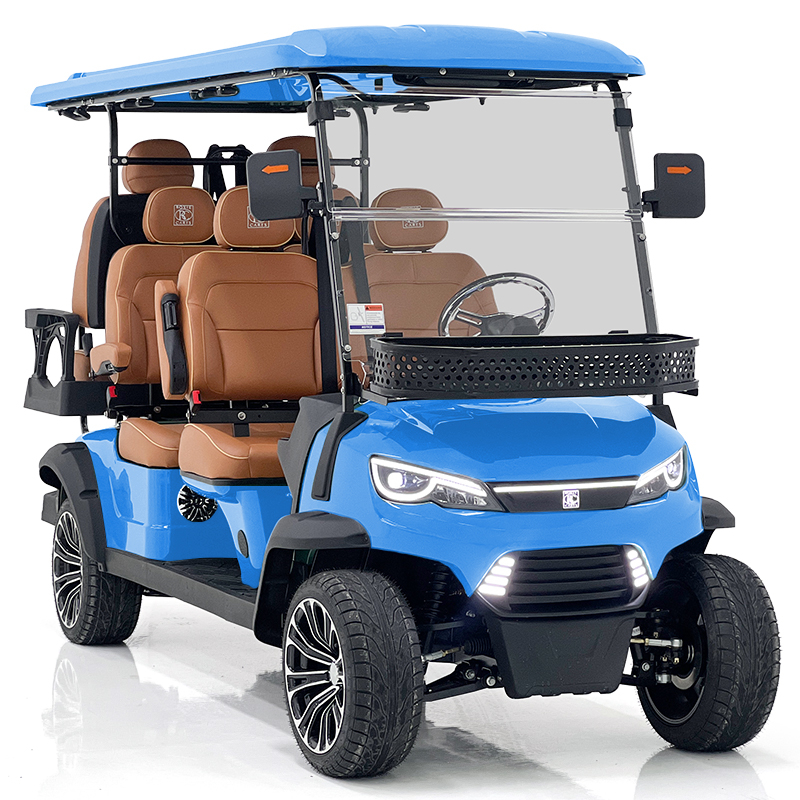 Style H 4+2 seats hunting cart blue