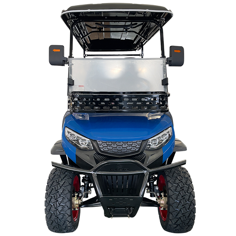 Style C 2+2 seats golf cart dark blue