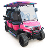 Style BOX 4+2 seats hunting cart Rose red