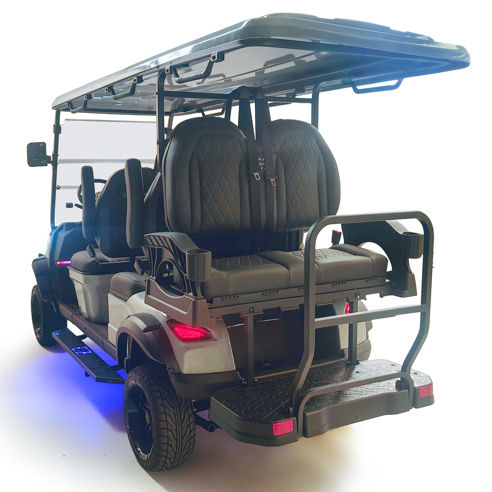 Style BOX 4+2 seats golf cart grey-blue