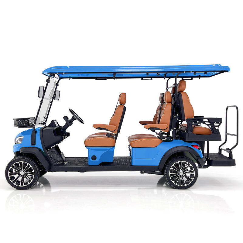 Style H 4+2 seats hunting cart blue