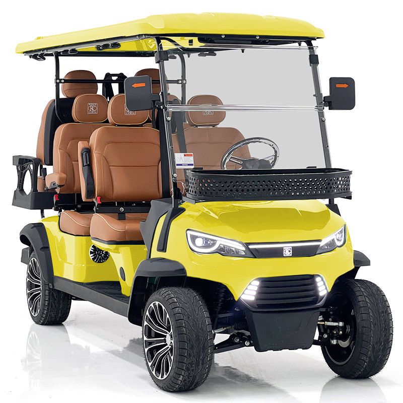 Style H 4+2 seats hunting cart yellow