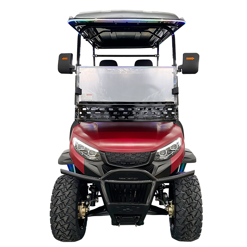 Style C 2+2 seats golf cart red