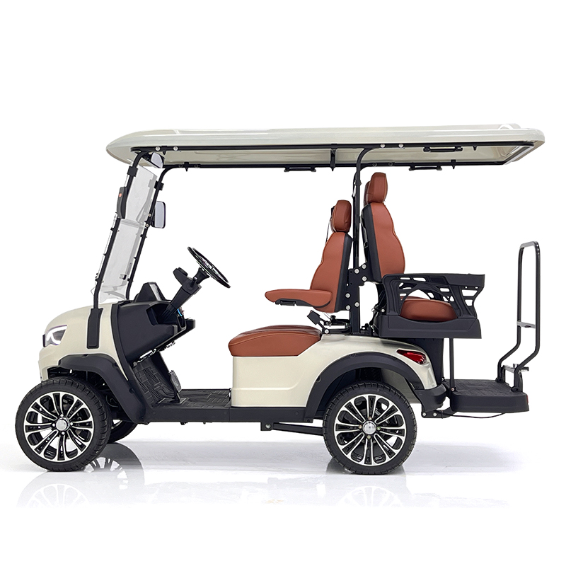 Style H 2+2 Seats Golf Cart Green