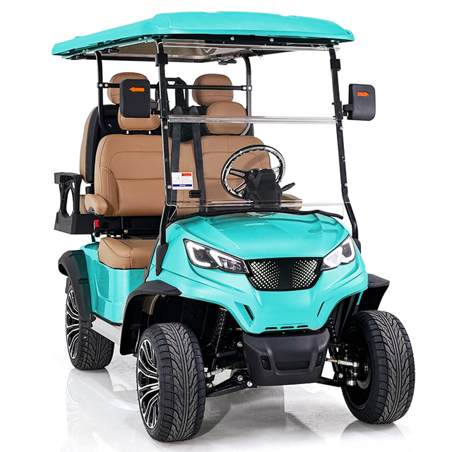 Style Aerfa 2+2 Seats Golf Cart Peppermint Blue