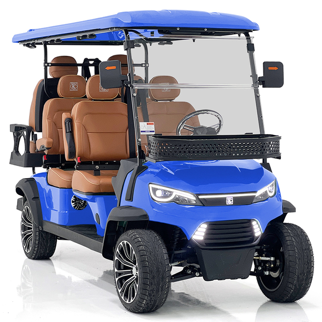 Style H 4+2 seats hunting cart dark blue