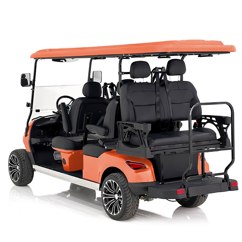 Aerfa 4+2 Seats Lithium Golf Cart Orange